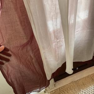 ダブルガーゼカーテン ブラウン 100×138cmの詳細画像5