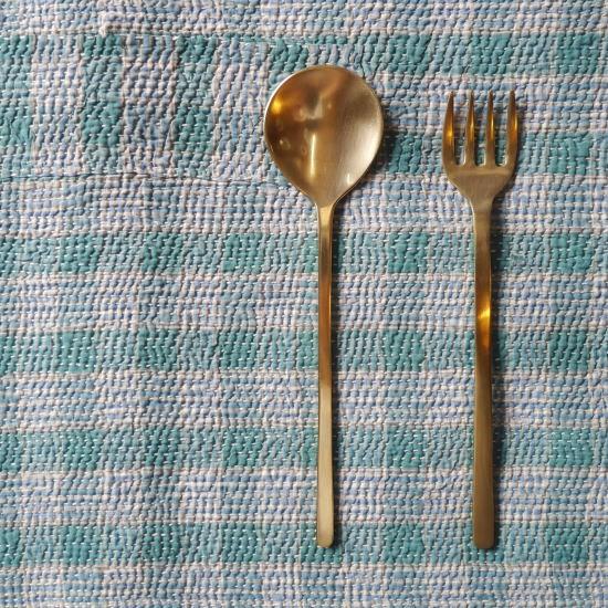 ブラス　スプーン＆フォークL
