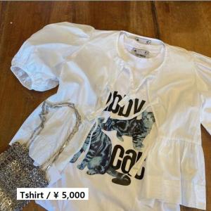 TOPANGA Men's ゆるいネコTシャツ　ホワイト【メール便可】｜abracadabra