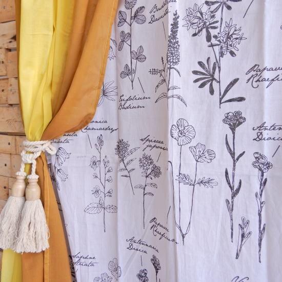 ランドスケープ カーテン 110×180cm　フラワー