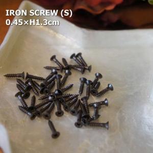 アイアン　アルファベットプレート用ビスS　0.45×1.3cm　アルファベットプレート用　