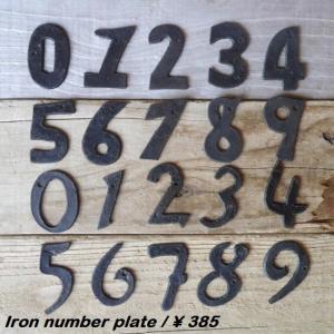 アイアンナンバープレート　大　全2種　(可)