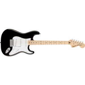 Squier by Fender エレキギター Affinity Series? Stratocaster? Maple Fingerboard White Pickguard Black ソフトケース付きの商品画像