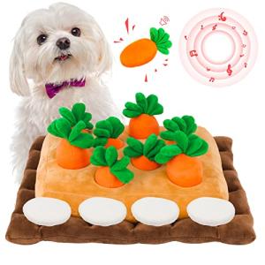 Grarg にんじん畑 犬おもちゃ にんじん収穫隊 ペットおもちゃ ノーズワーク おやつ隠し 知育玩具 ペット用品 ストレス解消 嗅覚訓練 運動不足 食べ過ぎを防ぐ