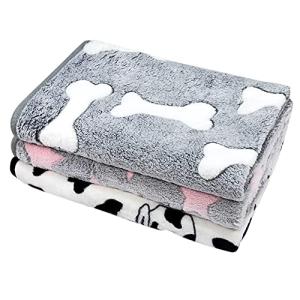 ペット用 ブランケット 毛布 3枚セット-LUJPOIR 犬猫用 マット タオル ソフト 洗える 秋冬 防寒 暖かい ふわふ-TA-S