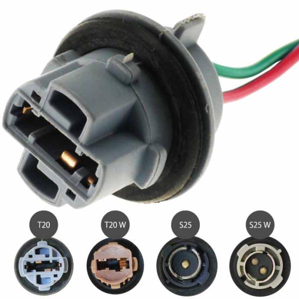 T20シングルソケット1個 メスソケット メスカプラ 電装系ソケット T20ダブル S25シングル ...