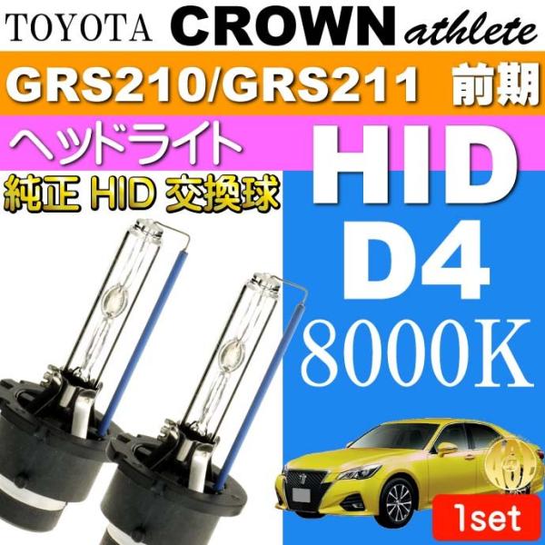 クラウン D4C D4S D4R HIDバルブ 35W8000Kバーナー 2本 CROWN アスリー...