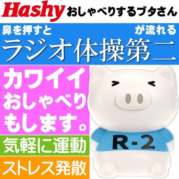 タイソーブーブー第二 V1 ラジオ体操第二が流れる OX-3209 鼻を押すとラジオ体操が流れるブタ...