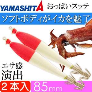 おっぱいスッテ布巻 夜光F/赤ライン 2.5号 長75mm ドロッパー 2本入