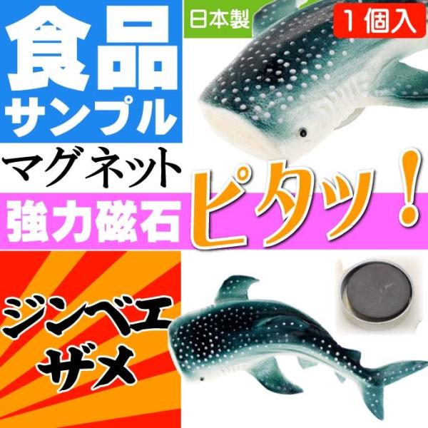 ジンベイザメ おもしろマグネット 食品サンプル風 店舗 事務所 色々似合う文具マグネット ms008