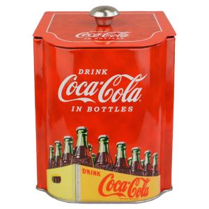 コカコーラ ノスタルジー ソルトボックス (C) Coca-Cola Box 小物入れ 調味料入れ 容器 ケース 塩 砂糖 紅茶 お茶 茶筒 アメ雑｜abspec