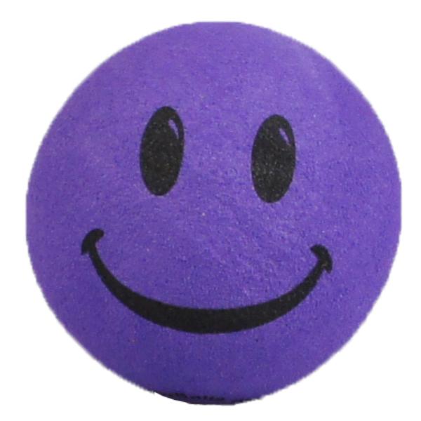 スマイル ハッピーフェイス アンテナボール (パープル) 9mm 穴 アンテナトッパー 目印 カスタ...