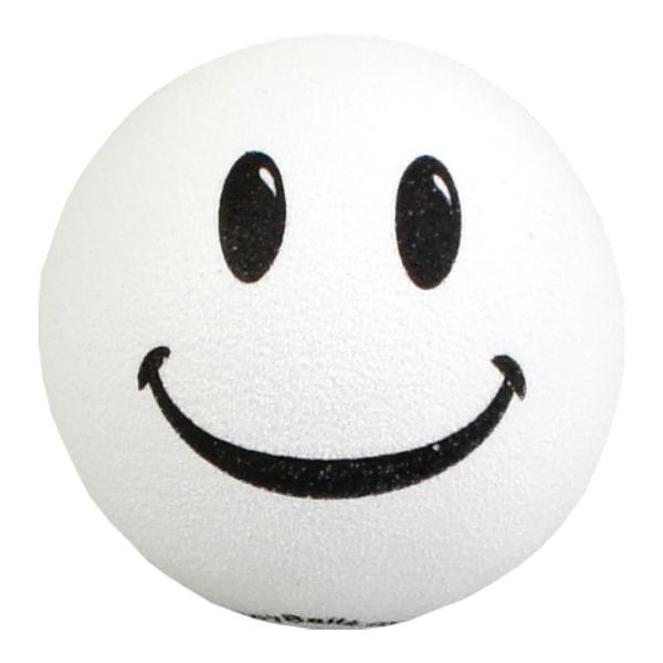 スマイル ハッピーフェイス アンテナボール (ホワイト) 9mm 穴 アンテナトッパー 目印 カスタ...