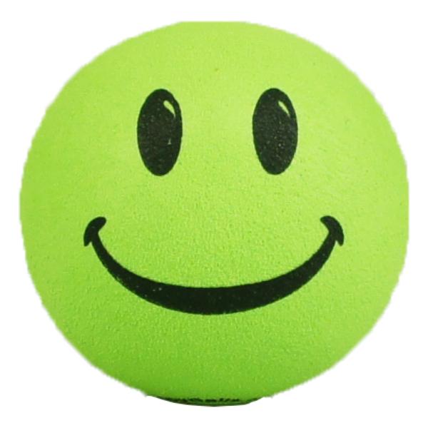 スマイル ハッピーフェイス アンテナボール (ライム グリーン) 4mm 穴 アンテナトッパー 目印...
