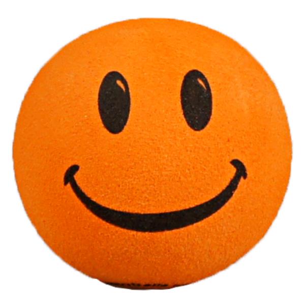 スマイル ハッピーフェイス アンテナボール (オレンジ) 4mm 穴 アンテナトッパー 目印 カスタ...