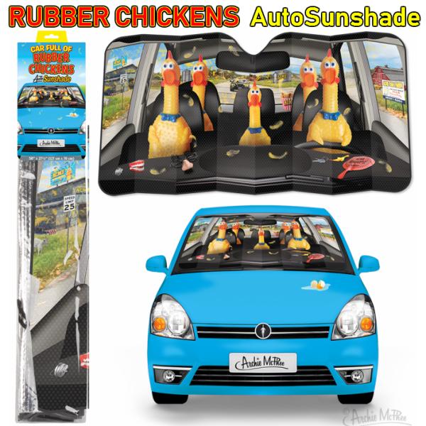 ラバー チキン オート サンシェード Rubber Chickens Auto Sunshade 車...