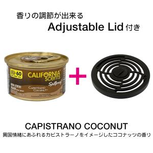 カリフォルニアセンツ エアフレッシュナー フタ付き ( ココナッツ ) 芳香剤 車 部屋 缶 西海岸 USA アメリカ リッド