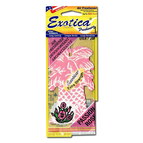 エキゾチカ エアフレッシュナー ローズ EXOTICA 芳香剤 車 部屋 吊り下げ ヤシの木 薔薇 ...
