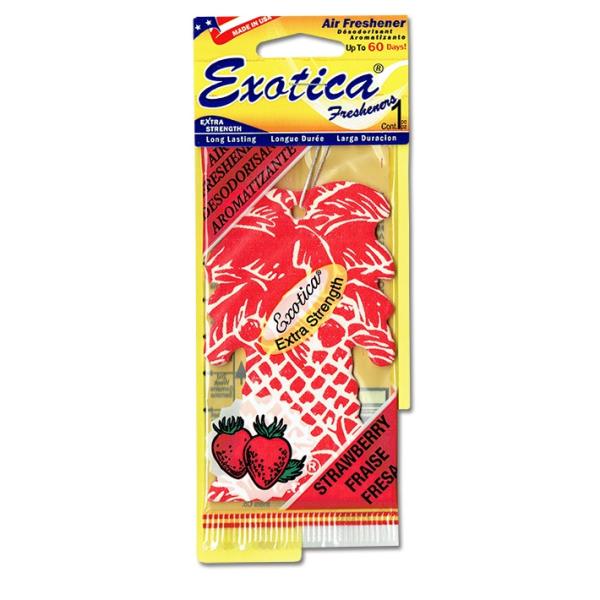 エキゾチカ エアフレッシュナー ストロベリー EXOTICA 芳香剤 車 部屋 吊り下げ ヤシの木 ...