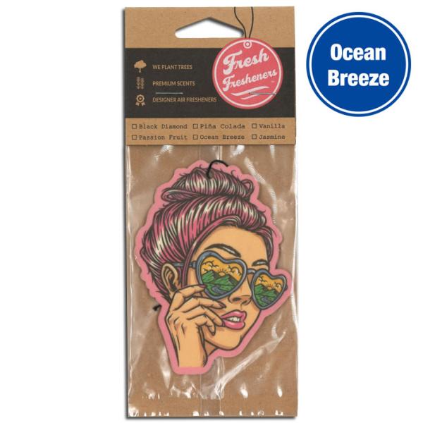 ピンクレディー オーシャンブリーズ フレッシュ フレッシュナー 芳香剤 エアフレッシュナー ポップ ...