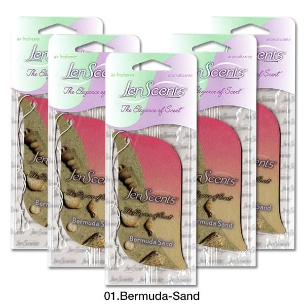 ジャンセンツ ペーパー エアフレッシュナー バミューダ サンド 5枚セット JenScents 芳香...