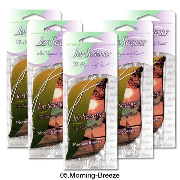 ジャンセンツ ペーパー エアフレッシュナー モーニング ブリーズ 5枚セット JenScents 芳...