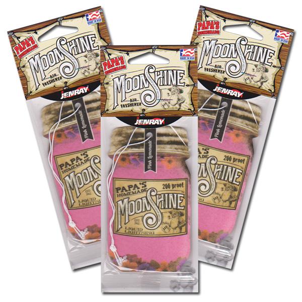 ムーンシャイン エアフレッシュナー (ピンクレモネード) 3枚セット Moonshine Air F...