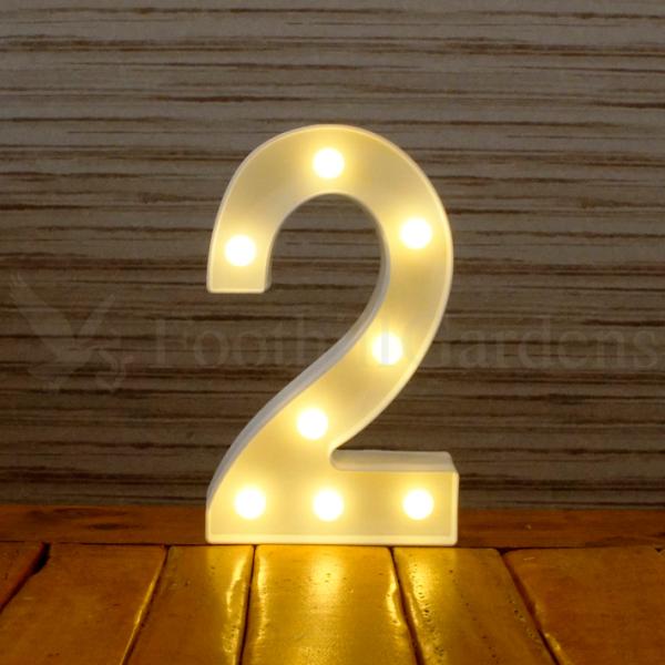 【アウトレット】 マーキー サイン ナンバー ライト ( 2 ) インテリア LED ランプ マーキ...