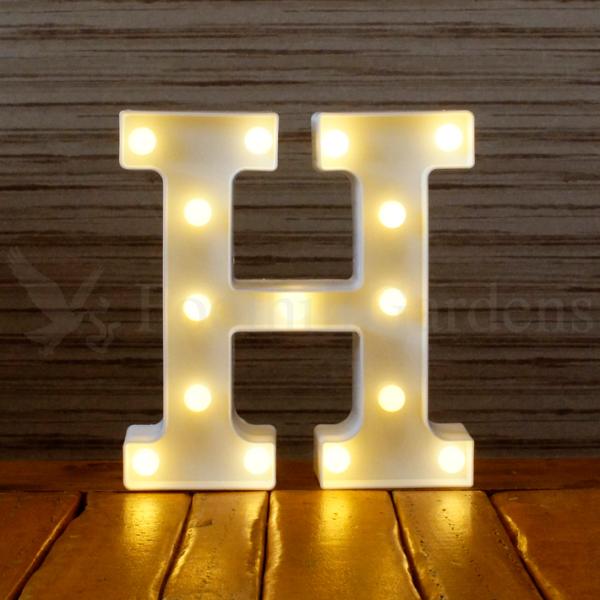 【アウトレット】 マーキー サイン アルファベット ライト ( H ) インテリア LED ランプ ...