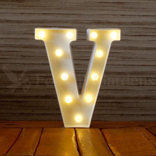 【アウトレット】 マーキー サイン アルファベット ライト ( V ) インテリア LED ランプ ...