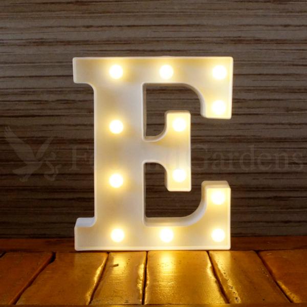 マーキーサイン アルファベット ( E ) LED ライト ランプ 数字 記号 文字 電池式 照明 ...