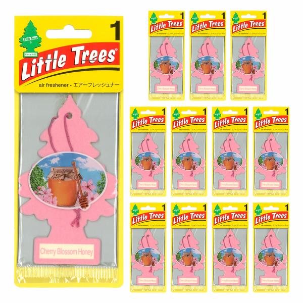 リトルツリー チェリーブロッサムハニー 12枚セット Little Trees 芳香剤 車 部屋 吊...
