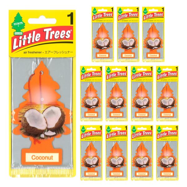 リトルツリー ココナッツ 12枚セット Little Trees 芳香剤 車 部屋 吊り下げ エアフ...