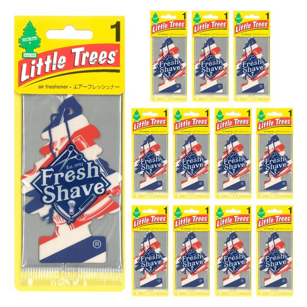 リトルツリー フレッシュシェイブ 12枚セット Little Trees 芳香剤 車 部屋 吊り下げ...