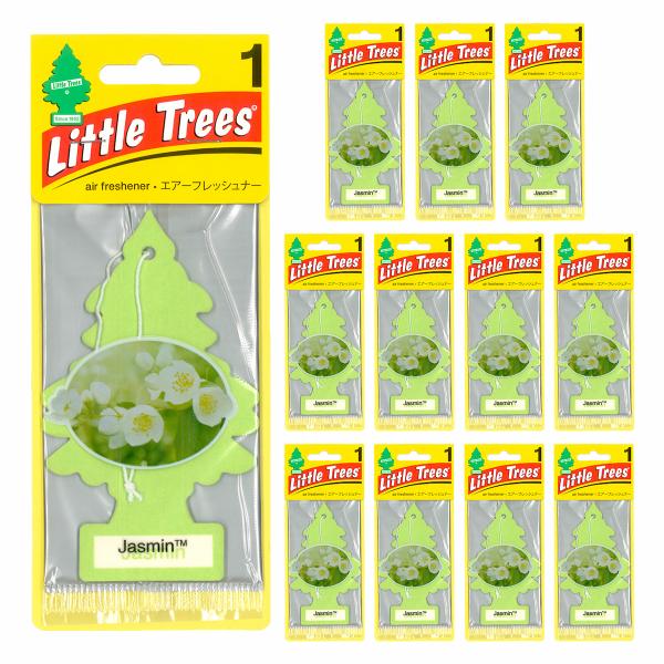 リトルツリー ジャスミン 12枚セット Little Trees 芳香剤 車 部屋 吊り下げ エアフ...