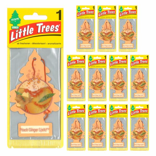 リトルツリー ピーチジンジャースピリッツ 12枚セット Little Trees 芳香剤 車 部屋 ...
