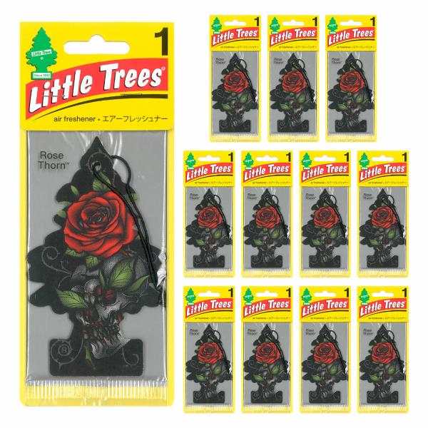 リトルツリー ローズソーン 12枚セット Little Trees 芳香剤 車 部屋 吊り下げ エア...