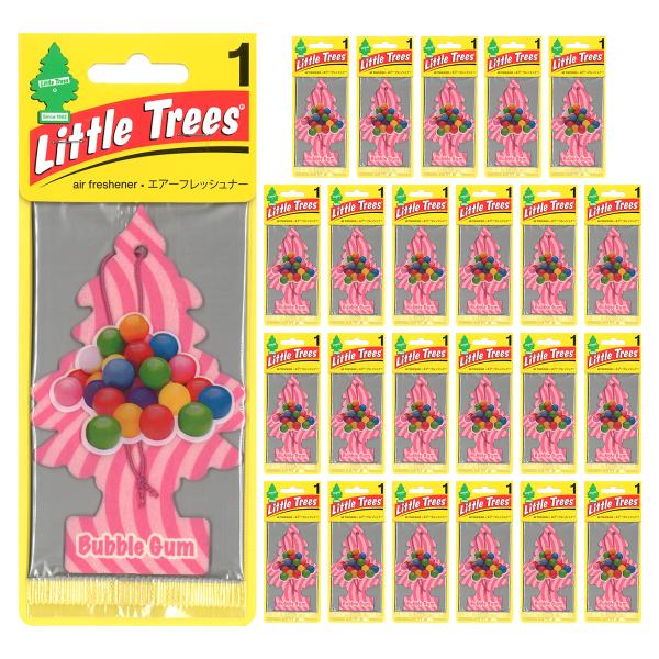 リトルツリー バブルガム 24枚セット Little Trees 芳香剤 車 部屋 吊り下げ エアフ...