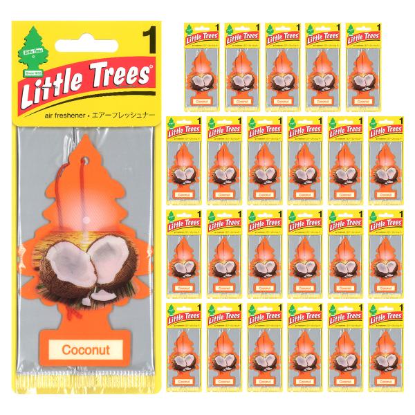 リトルツリー ココナッツ 24枚セット Little Trees 芳香剤 車 部屋 吊り下げ エアフ...