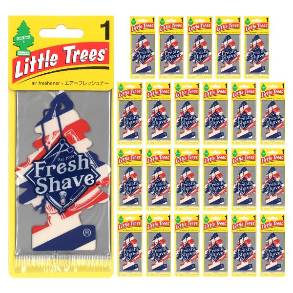 リトルツリー フレッシュシェイブ 24枚セット Little Trees 芳香剤 車 部屋 吊り下げ...