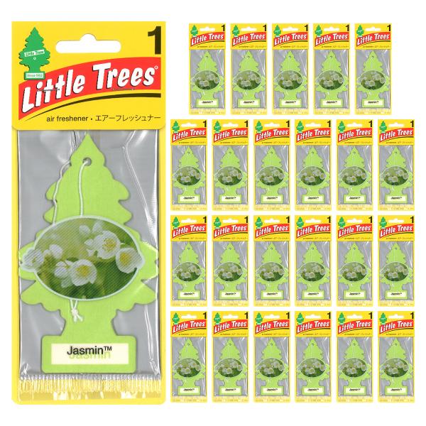 リトルツリー ジャスミン 24枚セット Little Trees 芳香剤 車 部屋 吊り下げ エアフ...