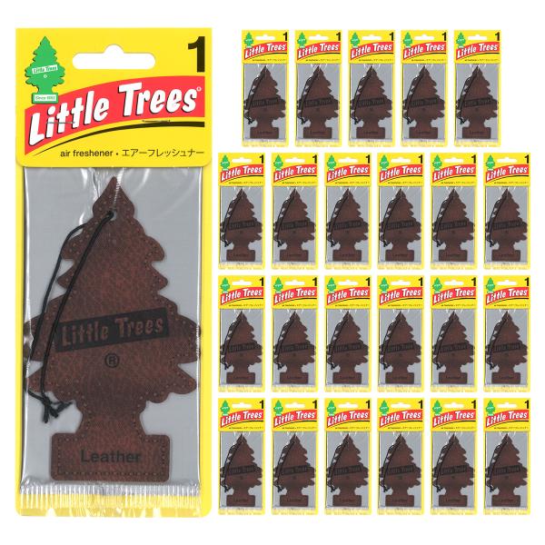 リトルツリー レザー 24枚セット Little Trees 芳香剤 車 部屋 吊り下げ エアフレッ...