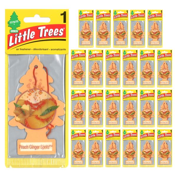 リトルツリー ピーチジンジャースピリッツ 24枚セット Little Trees 芳香剤 車 部屋 ...