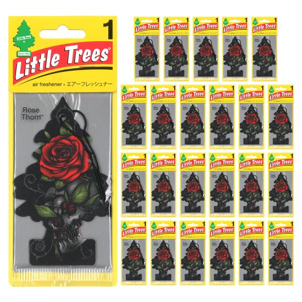 リトルツリー ローズソーン 24枚セット Little Trees 芳香剤 車 部屋 吊り下げ エア...