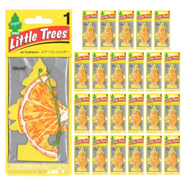 リトルツリー スライス 24枚セット Little Trees 芳香剤 車 部屋 吊り下げ エアフレ...