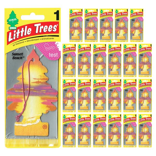 リトルツリー サンセットビーチ 24枚セット Little Trees 芳香剤 車 部屋 吊り下げ ...