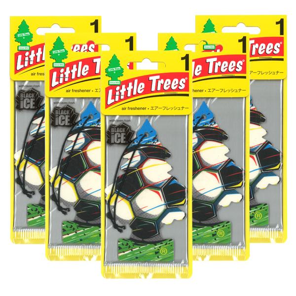 リトルツリー サッカー 5枚セット Little Trees 芳香剤 限定デザイン 車 部屋 吊り下...