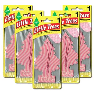 リトルツリー バブルガム 5枚セット Little Trees 芳香剤 車 部屋 吊り下げ USA エアフレッシュナー【メール便 送料無料】｜abspec