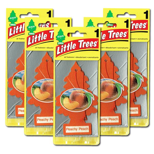 リトルツリー ピーチ 5枚セット Little Trees 芳香剤 車 部屋 吊り下げ USA エア...