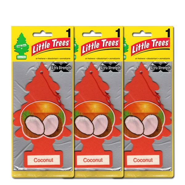 ビッグ リトルツリー ココナッツ 3枚セット Little Trees エクストラ ストレングス 芳...